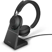 Jabra Evolve2 65 Link380c MS draadloze stereoheadset inclusief oplaadstation