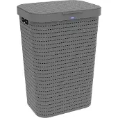 Rotho Country - Wasverzamelaar 55 l - Deksel - Antraciet