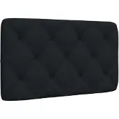 vidaXL Hoofdbordkussen 80 cm stof zwart