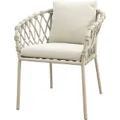 Van der Garde Tuinmeubelen Sara dining tuinstoel - Rope/Latte