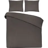 DoubleDry Dekbedovertrek 100% natuurlijk katoen tweepersoons 200x200/220 cm +