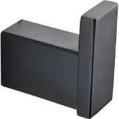 XIVADA Handdoekhaak Noto - Met schroefset - Rvs - Zwart - 1 stuk