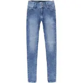 Cars high waist skinny jeans Amazing dark used Blauw Meisjes Stretchdenim - maat 104
