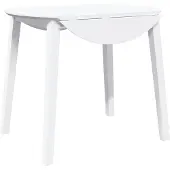 vidaXL Eettafel massief hout wit rubber