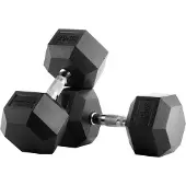Bodytone Hex Dumbbells 20kg Zilver 20 kg