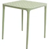 Merkloos Tafel Porto kunststof 65x65cm groen groen Kunststof Tafel