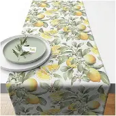 Ambiente Tafelloper Limoni 40x150cm Geel geel Polyester Tafellaken