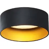 QAZQA Moderne plafondlamp zwart velvet 40cm incl. LED 3-staps dimbaar - Sue