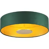 QAZQA Moderne plafondlamp groen velvet incl. LED 3-staps dimbaar - Bredow