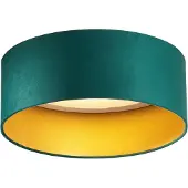 QAZQA Moderne plafondlamp groen velvet 40cm incl. LED 3-staps dimbaar - Sue