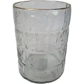 Mansion Atmosphere Waxinelichthouder Bubbel 12x15cm Grijs grijs Glas