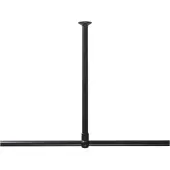 Sealskin Seallux - Plafondsteun voor douchegordijn hoekstang 60 cm - Zwart