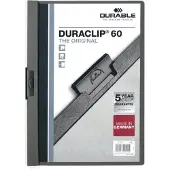 Durable Klemmap Duraclip A4 Antraciet Polyvinyl Chloride (PVC) 22 x 31 cm