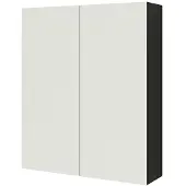 Aquazuro Spiegelkast Napoli 60cm Mat Zwart