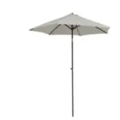 Central Park Stokparasol Sunny - D 288cm - Ecru - Kantelbaar Met Opwindmechanisme