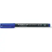 M-Cab 317 Overheadmarker 97% Gerecycled Medium Ronde punt 1 mm Blauw Navulbaar 10 Stuks