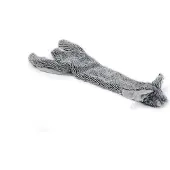 Beeztees Flatino Konijn - Hondenspeelgoed - Zwart - 52x15x3,5 cm