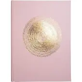 Exacompta gastenboek Ellipse groen-roze 22x27 cm, 100 pagina's Clairefontaine, goudkleurig, kristallen doosje