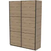 Demeyere Schuifdeurkast Alhambra veel opbergruimte, 2 kledingstangen van staal, veel planken