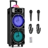 Fenton LIVE290 karaoke box met Bluetooth - Met 2 microfoons,