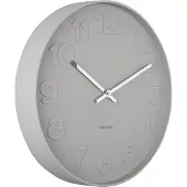 Karlsson wandklok mr. grey numbers warm- Ø37,5cm