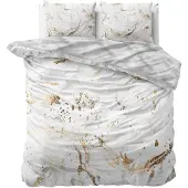 Sleeptime Dekbedovertrek Marble Bianco Wit - 240 x 200 cm