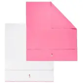 Lief! Kinderlaken - Wieg - 80x100 cm - roze/wit