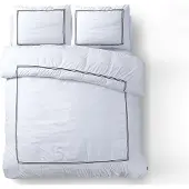 Sleeptime dekbedovertrek Brata - Wit - Microvezel - Lits-jumeaux (240x220 + 2st 60x70cm)