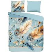 Pure dekbedovertrek Wizz - blauw - Microvezel - 240x220