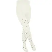 Falke Multidot dun gedessineerd katoen panty kinderen wit - maat 80-92