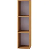 Hioshop Platto3 wandkast voor LP 3 planken beuken decor.