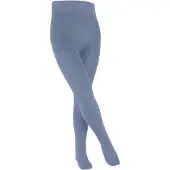 Falke Family dun eenkleurig katoen panty kinderen blauw - maat 80-92