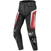 Berik Misle Zwart Wit Rood Leren Motorbroek Maat 52