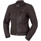 Bogotto Chicago Retro Dames Bruin Leren Motorjas Maat 40