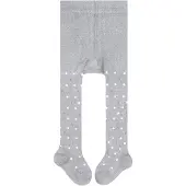 Falke Little Dot slijtvast huidvriendelijk katoen panty baby grijs - maat 62-68