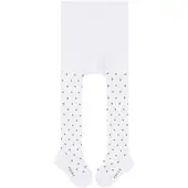 Falke Little Dot slijtvast huidvriendelijk katoen panty baby wit - maat 74-80