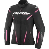 Ixon Striker 2 Air WP L Zwart Bright Roze Waterdichte Dames Textiele Motorjas Maat XS
