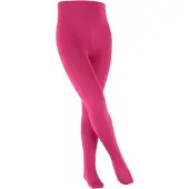 Falke Cotton Touch dun eenkleurig katoen panty kinderen purper - maat 122-128