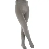 Esprit Foot Logo versterkt slijtvast katoen panty kinderen grijs - maat 110-116