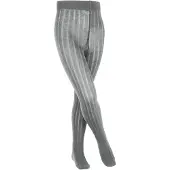Falke Classic Rib geribd huidvriendelijk katoen panty kinderen grijs - maat 80-92