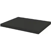 Aquazuro Wastafelblad Napoli - Hout - Mat - Zwart - 60x48cm