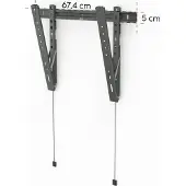 Hama tv beugel - Kantelbaar - 37" - 90" - max 80kg - VESA 600x400 - Ultraslim - Wandafstand 20mm