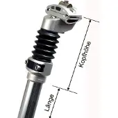 Zoom Zadelpen verend 27,2 x 350 mm aluminium zilver online kopen