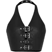 Bondage Play - Top met gespen aan de voorzijde - Maat: M