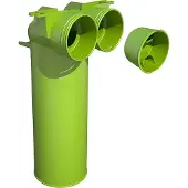 Air2trust AE48C ventieladapter 2 buizen 90º - Ø125 - met 1 afdekkap - 0188380