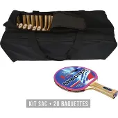 Sporti France Racket Kit (bag + 20 Rackets) Shooter Zwart