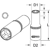 Ks Tools 9171339 9171339 Zeskant Verwisselbare kop 29 mm 29 mm 1/2