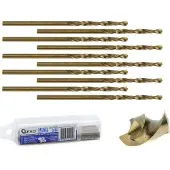 GEKO Boorbitje, Boor voor metaal 9,5 mm HSS, verpakking van 10 stuks (9,5 millimeter)