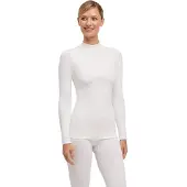 Falke - Dames thermokleding - Longsleeved Shirt Warm Turtleneck W White voor Dames - Maat M - Wit