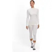 Falke - Dames thermokleding - Longsleeved Shirt Warm Turtleneck W White voor Dames - Maat S - Wit